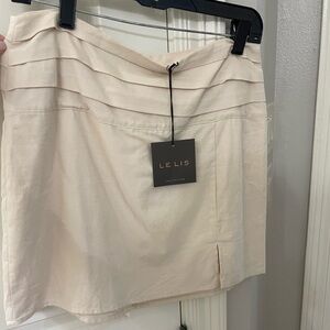 NWT Le Lis Skirt linen Size Large